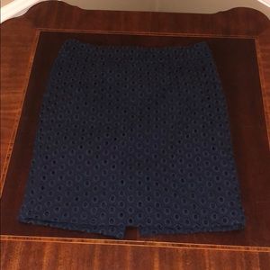 J.Crew pencil skirt, size 8, navy
